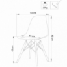 Set di 4 SEDIE MALI TRASPARENTE