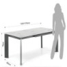 Tavolo Allungabile Blade G 127X13X87 Cm