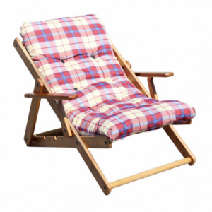 Poltrona relax 3 posizioni miele con cuscino comfort casa