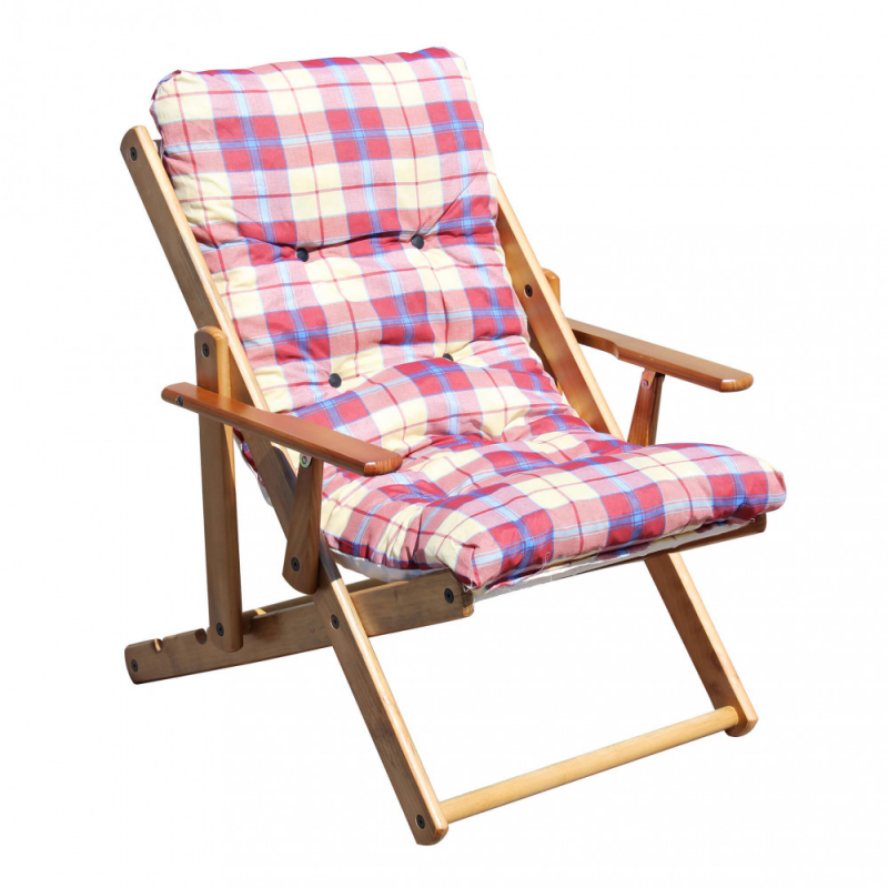 Poltrona relax 3 posizioni miele con cuscino comfort casa