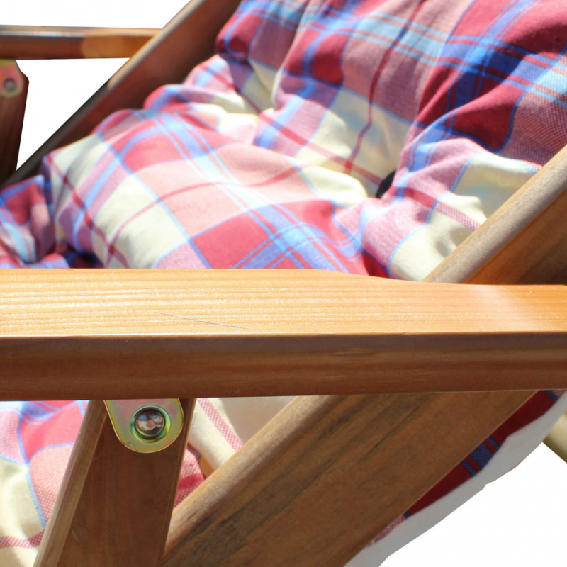Poltrona relax 3 posizioni miele con cuscino comfort casa