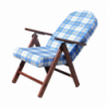 Poltrona relax 4 posizioni faggio con cuscino comfort casa