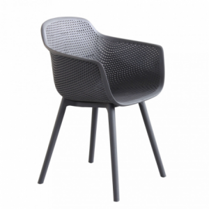 Set 4 poltrone Vannes moderne imbottite per soggiorno e sala