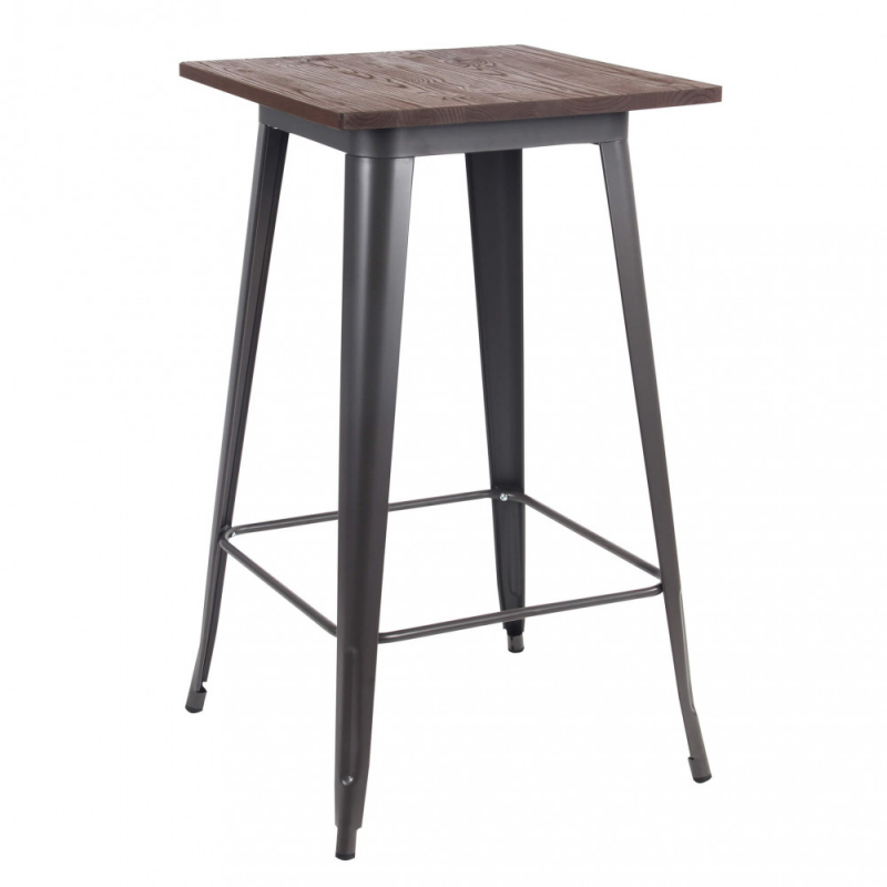 Tavolino alto Pordoi 60x60 moderno compatto per casa bar