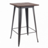Tavolino alto Pordoi 60x60 moderno compatto per casa bar