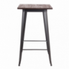Tavolino alto Pordoi 60x60 moderno compatto per casa bar