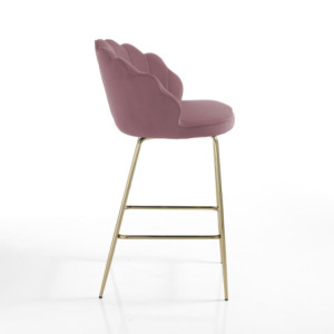 Zoom Sgabello Shell Pink 68X56X32 Cm