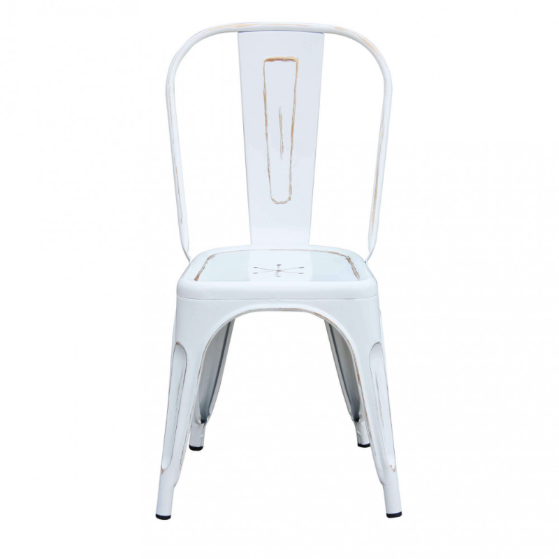 SEDIA LOLA BIANCO ANTICO