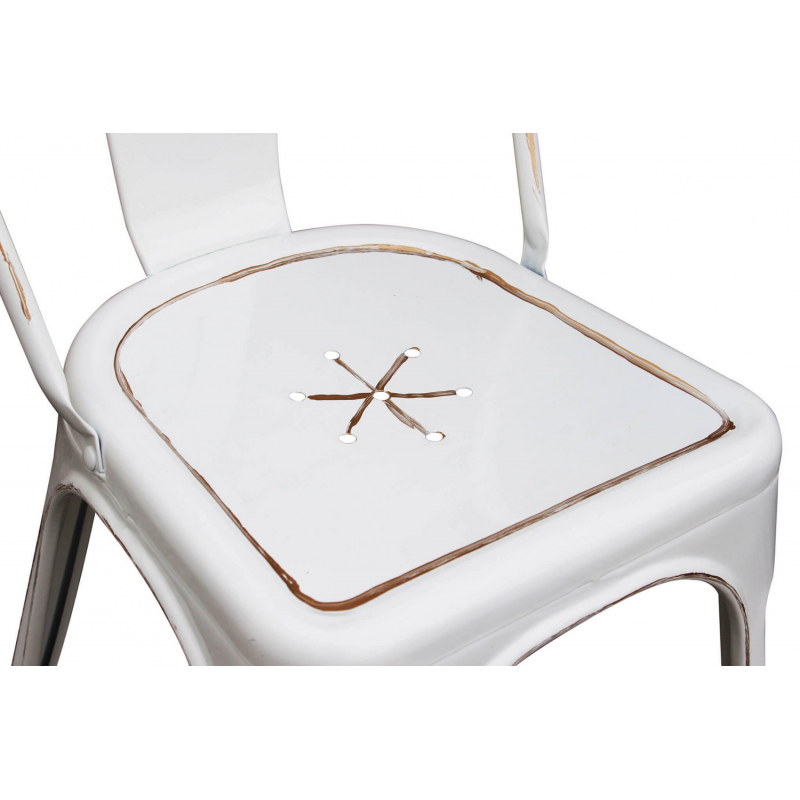 SEDIA LOLA BIANCO ANTICO