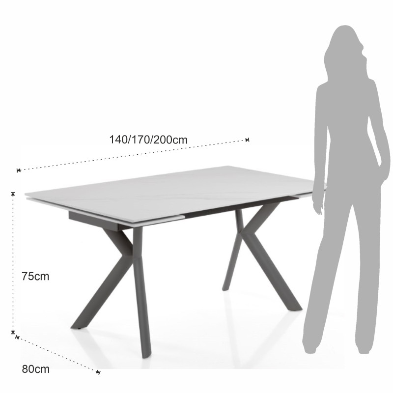 Tavolo Allungabile Molly 2 147X87X13 Cm