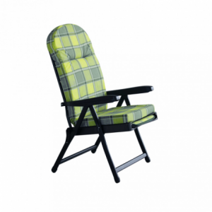Sdraio Rodi carrello verde grigio scozzese robusta e confortevole