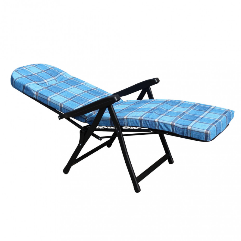 Sdraio Rodi modello automatico blu e azzurro scozzese