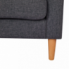 Divano 3 posti Ramsey grigio scuro moderno spazioso soggiorno