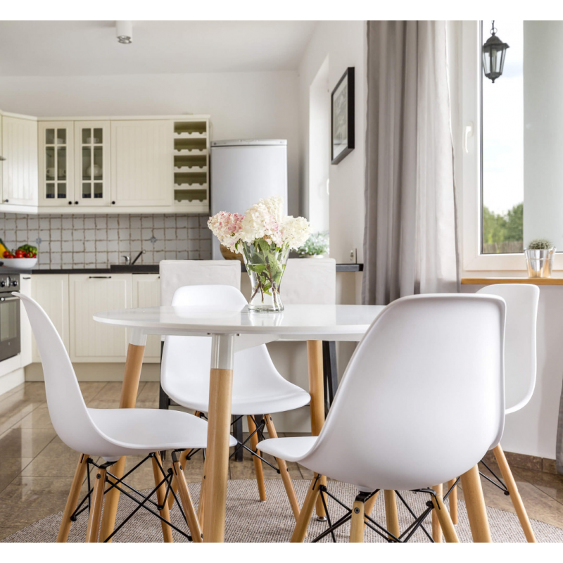 TAVOLO LIONE Ø 120 BIANCO