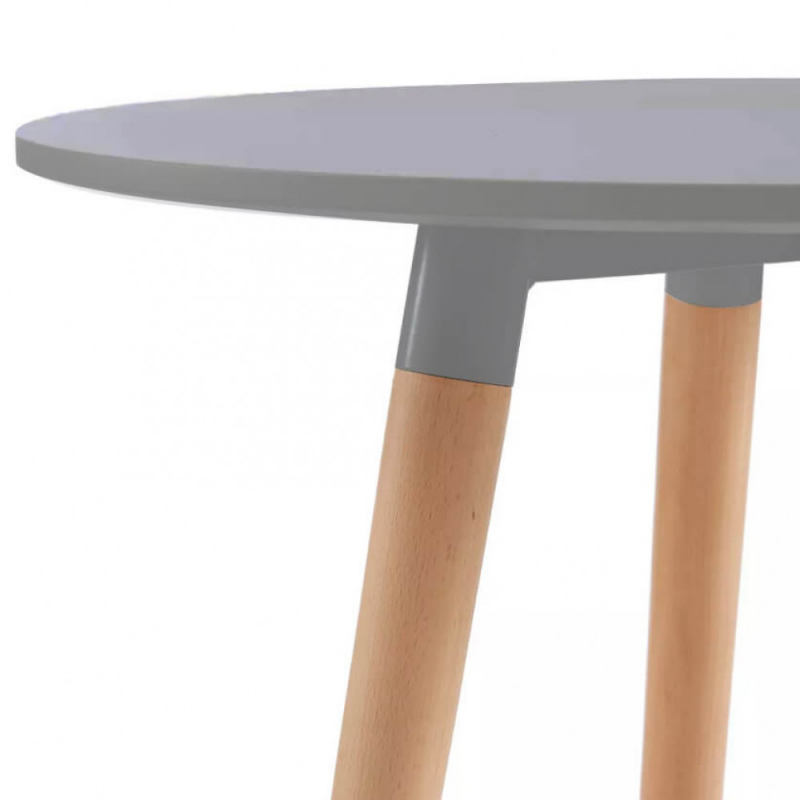 Tavolo Lione Ø80 grigio rotondo moderno per cucina e soggiorno