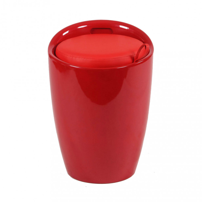 Sgabello pouf Cliff moderno versatile imbottito salvaspazio