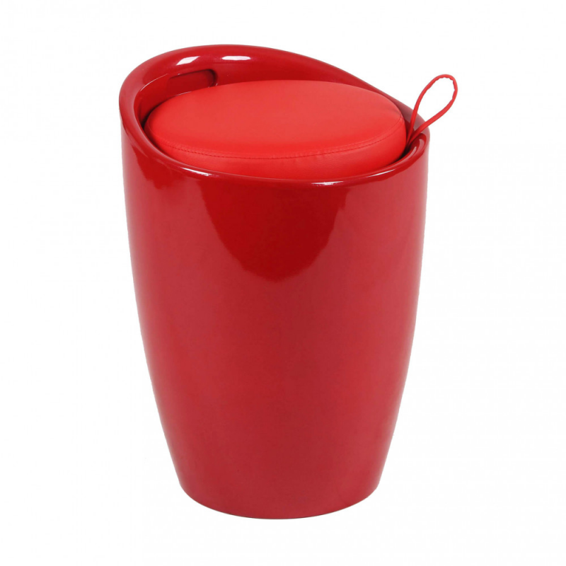 Sgabello pouf Cliff moderno versatile imbottito salvaspazio