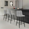 Sgabello Toffee Light Grey Home 49 X 64 H38 Cm
