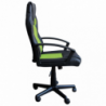 Poltrona da gaming Uncharted verde e nera ergonomica regolabile