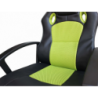Poltrona da gaming Uncharted verde e nera ergonomica regolabile