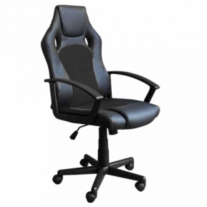 Poltrona da gaming Uncharted nera ergonomica regolabile moderna
