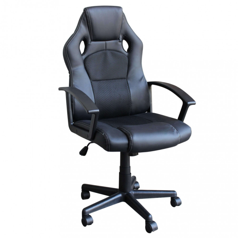 Poltrona da gaming Uncharted nera ergonomica regolabile moderna
