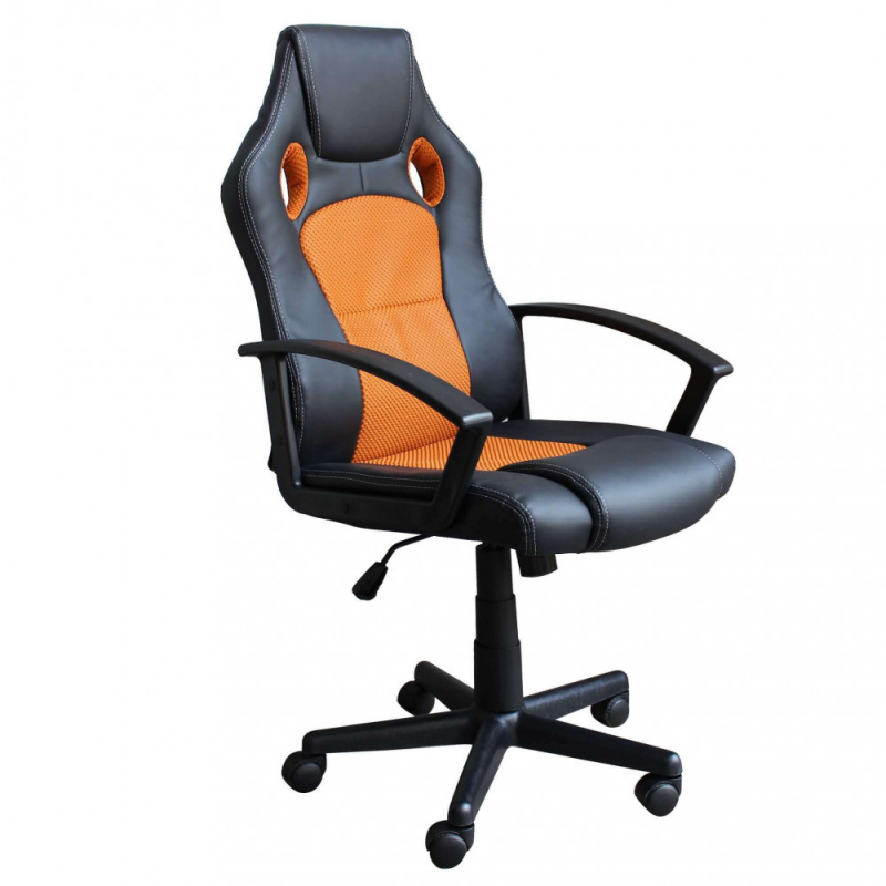 Poltrona da gaming Uncharted rossa e nera ergonomica regolabile