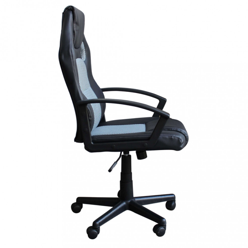 Poltrona da gaming Uncharted grigia e nera ergonomica regolabile