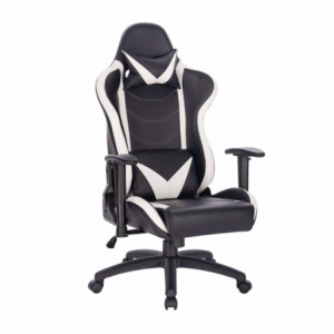 Poltrona da gaming Fallout bianca e nera ergonomica regolabile