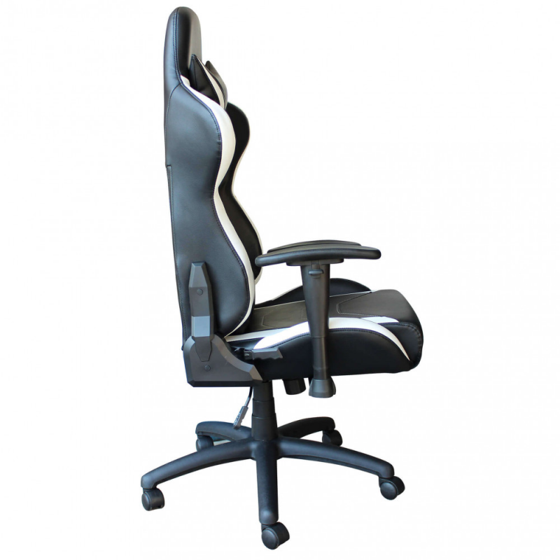 Poltrona da gaming Fallout bianca e nera ergonomica regolabile