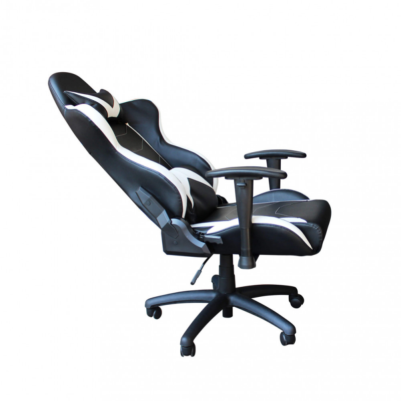 Poltrona da gaming Fallout bianca e nera ergonomica regolabile