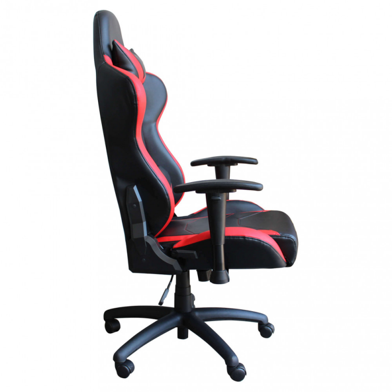 Poltrona da gaming Fallout rossa e nera ergonomica regolabile