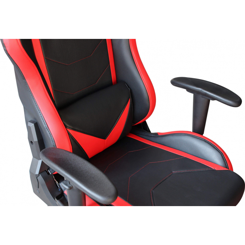 Poltrona da gaming Fallout rossa e nera ergonomica regolabile