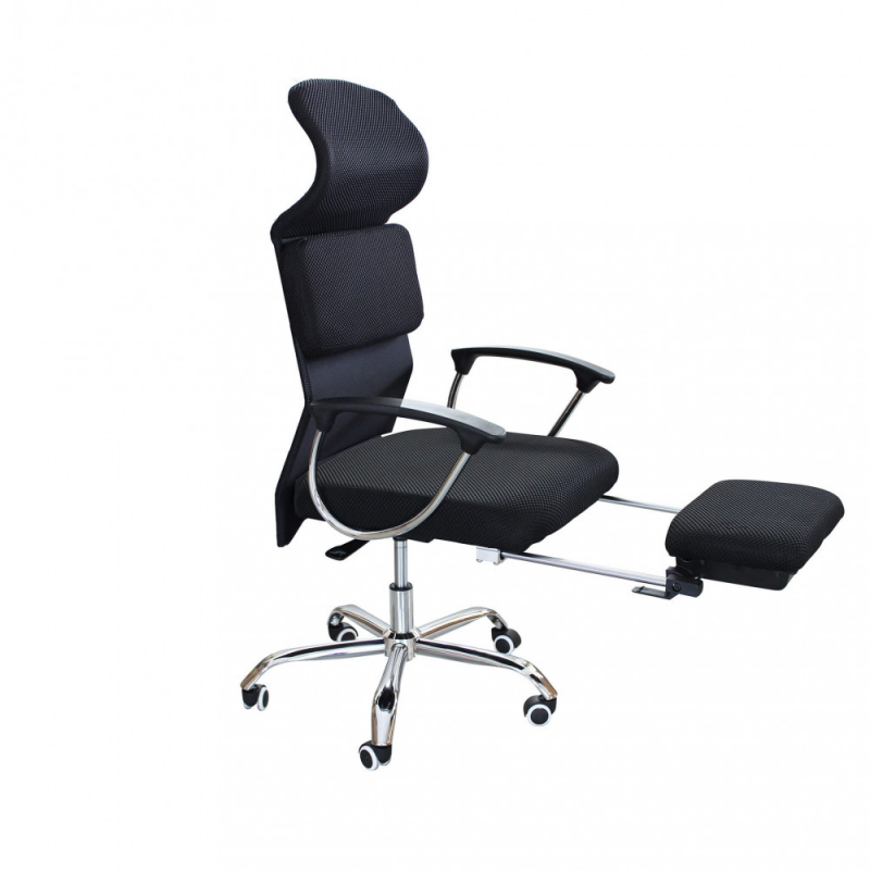 Poltrona da ufficio Haley ergonomica regolabile moderna nera
