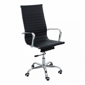 Set 2 poltrone da ufficio Isabelle ergonomiche regolabili nere