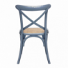Sedia Cross grigia design versatile per cucina e soggiorno