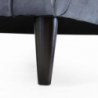 Divano 2 posti Chandler moderno grigio comfort per soggiorno