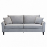 Divano 3 posti Chandler moderno grigio comfort per soggiorno
