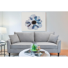 Divano 3 posti Chandler moderno grigio comfort per soggiorno