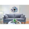 Divano 3 posti Chandler moderno blu comfort per soggiorno
