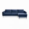 Divano con chaise longue Gregory moderno grigio comfort living
