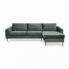 Divano con chaise longue Gregory moderno blu comfort soggiorno