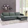 Divano con chaise longue Gregory moderno blu comfort soggiorno