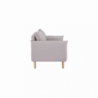 Divano 2 posti Florin moderno grigio comfort per soggiorno