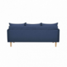 Divano 3 posti Florin blu moderno per soggiorno e living