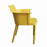Set 4 poltrone Cathy moderne imbottite per soggiorno e sala