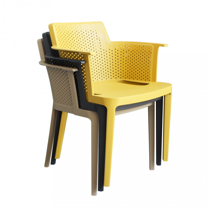 Set 4 poltrone Cathy moderne imbottite per soggiorno e sala