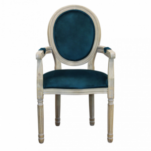 Zoom Set di 2 POLTRONE CONSTANCE IN VELLUTO BLU