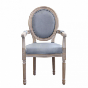 Zoom Set di 2 POLTRONE CONSTANCE IN VELLUTO GRIGIO