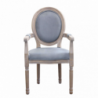 Set 2 poltrone Constance velluto grigio moderne e confortevoli